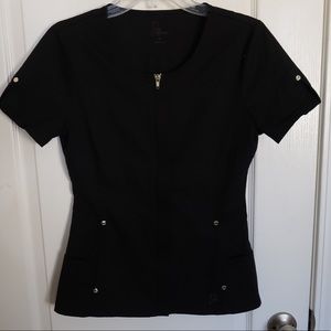 Jaanuu XS scrub top -black